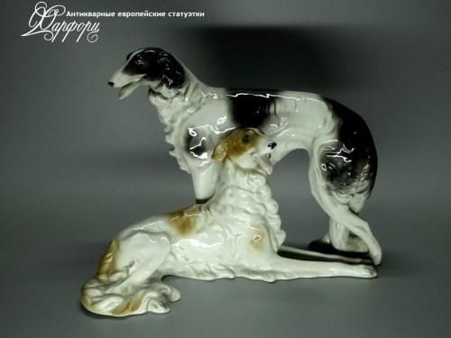 Купить фарфоровую статуэтку Schaubach Kunst Борзые